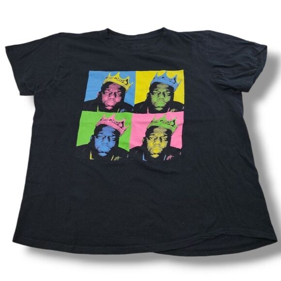 Notorious B.I.G Top Size 2X Biggie Smalls Rap Tee Graphic Tee Notorious BIG Tee - Picture 1 of 7